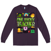 Plum one lucky teacher lucky charm Long Sleeve Tee - Artiststas