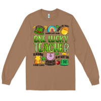 Toasted Coconut one lucky teacher lucky charm Long Sleeve Tee - Artiststas