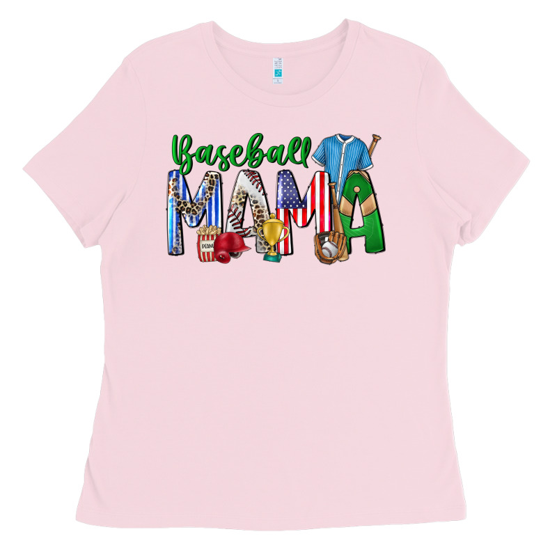 Baseball Mama Ladies Tee by CowhideDigitalArt | Teevron