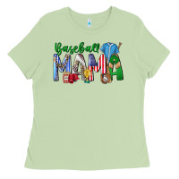 Matcha baseball mama Ladies Tee - CowhideDigitalArt