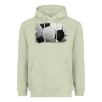 Matcha Soccer Ball Brushstroke Heavyweight Hoodie - RanaPortraitStore
