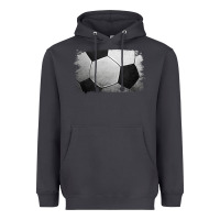 Smoke Soccer Ball Brushstroke Heavyweight Hoodie - RanaPortraitStore