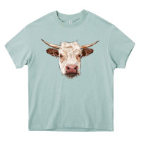 Arona hereford cow head Heavy Core Tee - RanaPortraitStore