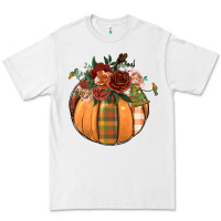 White floral pumpkin Premium Tee - BundleAndBundleShop