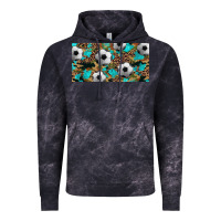 Cloud Black western leopard camouflage turquoise soccer licence plate template Vintage Hoodie - Artiststas