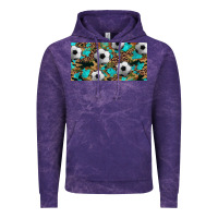 Cloud Purple western leopard camouflage turquoise soccer licence plate template Vintage Hoodie - Artiststas