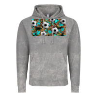 Cloud Rock western leopard camouflage turquoise soccer licence plate template Vintage Hoodie - Artiststas