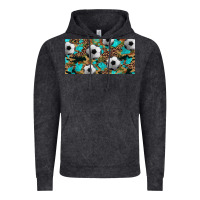 Vintage Black western leopard camouflage turquoise soccer licence plate template Vintage Hoodie - Artiststas