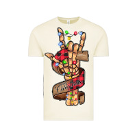 Vintage Arctic merry christmas skeleton hand Vintage Tee - CowhideDigitalArt