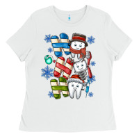 White ho ho ho teeth Ladies Tee - CowhideDigitalArt