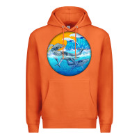 Carrot humpback whale Premium Hoodie - BarkalooDesign