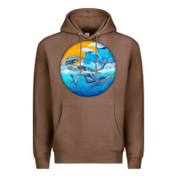 Chestnut humpback whale Premium Hoodie - BarkalooDesign