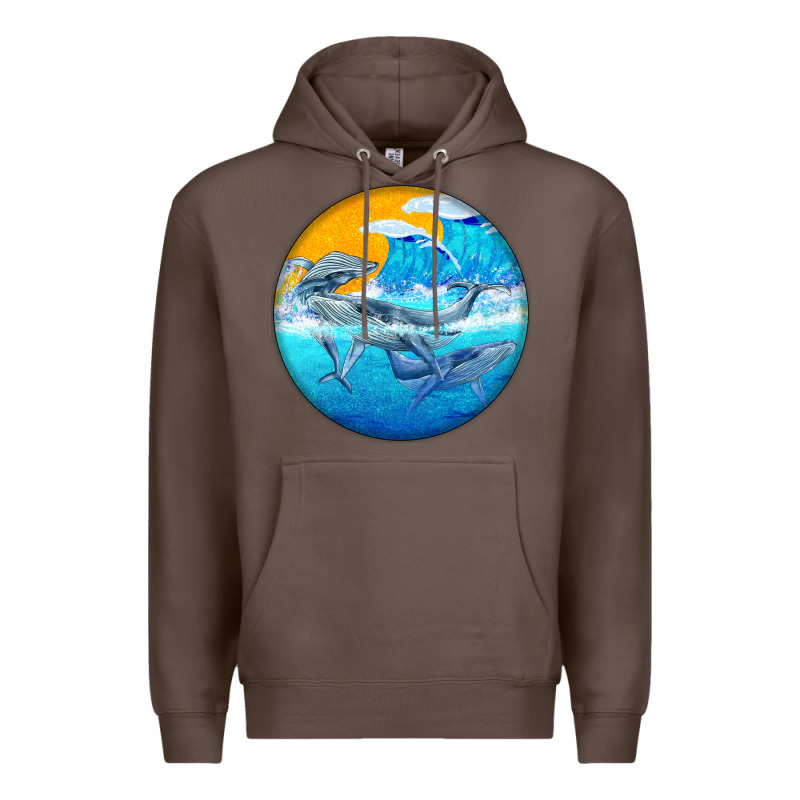 Humpback Whale Premium Hoodie by BarkalooDesign | Teevron