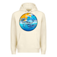 Sandshell humpback whale Premium Hoodie - BarkalooDesign