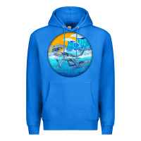 True Royal humpback whale Premium Hoodie - BarkalooDesign