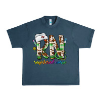 Midnight Navy rn registered nurse Urban Heavy Tee - CowhideDigitalArt