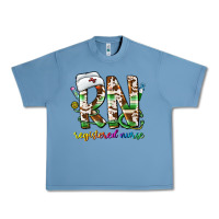 Pebble Blue rn registered nurse Urban Heavy Tee - CowhideDigitalArt