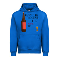 Cobalt HOME IS WHERE THE WINE IS Urban Hoodie - Bettercallsaul
