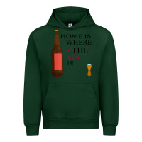 Forest Green HOME IS WHERE THE WINE IS Urban Hoodie - Bettercallsaul