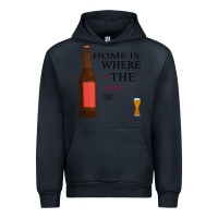 Navy HOME IS WHERE THE WINE IS Urban Hoodie - Bettercallsaul