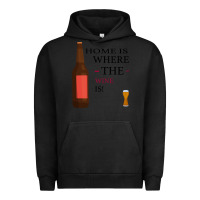 Pigment Black HOME IS WHERE THE WINE IS Urban Hoodie - Bettercallsaul