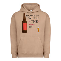Pigment Burro HOME IS WHERE THE WINE IS Urban Hoodie - Bettercallsaul