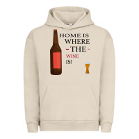 Pigment French Oak HOME IS WHERE THE WINE IS Urban Hoodie - Bettercallsaul