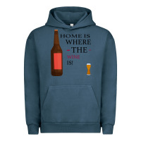 Pigment Midnight Navy HOME IS WHERE THE WINE IS Urban Hoodie - Bettercallsaul