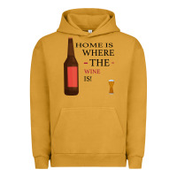 Pigment Peanut Butter HOME IS WHERE THE WINE IS Urban Hoodie - Bettercallsaul
