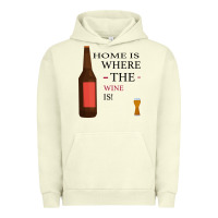 Pigment Pistachio HOME IS WHERE THE WINE IS Urban Hoodie - Bettercallsaul