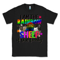 Black I am the rainbow sheep of the family Classic Tee - FaDigitalArtStudio