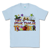 Dusty Blue one spook tacular teacher Classic Tee - BarkalooDesign