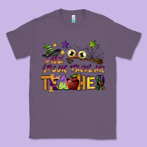 One Spook Tacular Teacher Classic Tee Designed By Barkaloodesign