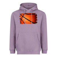 Lavender Basketball Brushstroke Heavyweight Hoodie - RanaPortraitStore