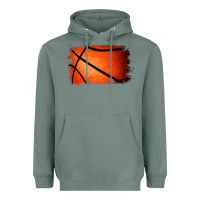 Sage Basketball Brushstroke Heavyweight Hoodie - RanaPortraitStore