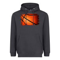 Smoke Basketball Brushstroke Heavyweight Hoodie - RanaPortraitStore