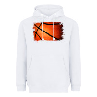 White Basketball Brushstroke Heavyweight Hoodie - RanaPortraitStore