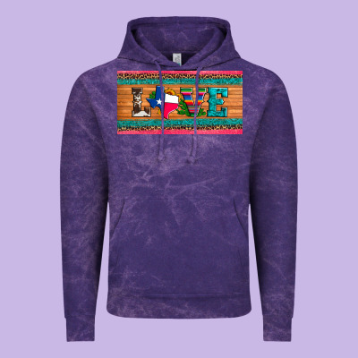 Love Texas Sunflowers Cactus Cowhide License Plate Vintage Hoodie Designed By Artiststas