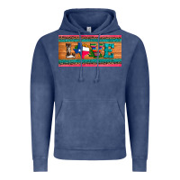 Vintage Denim love texas sunflowers cactus cowhide license plate Vintage Hoodie - Artiststas