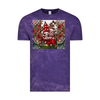 Cloud Purple merry Christmas Vintage Tee - CowhideDigitalArt