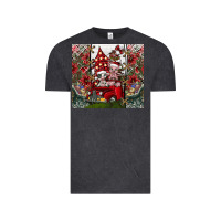 Vintage Black merry Christmas Vintage Tee - CowhideDigitalArt