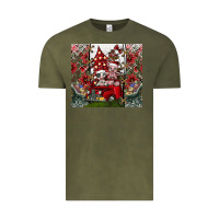 Vintage Olive merry Christmas Vintage Tee - CowhideDigitalArt