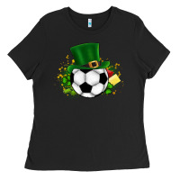 Black Football Ball Ladies Tee - CowhideDigitalArt