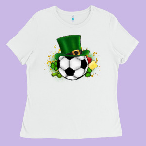 Football Ball Ladies Tee Designed By Cowhidedigitalart