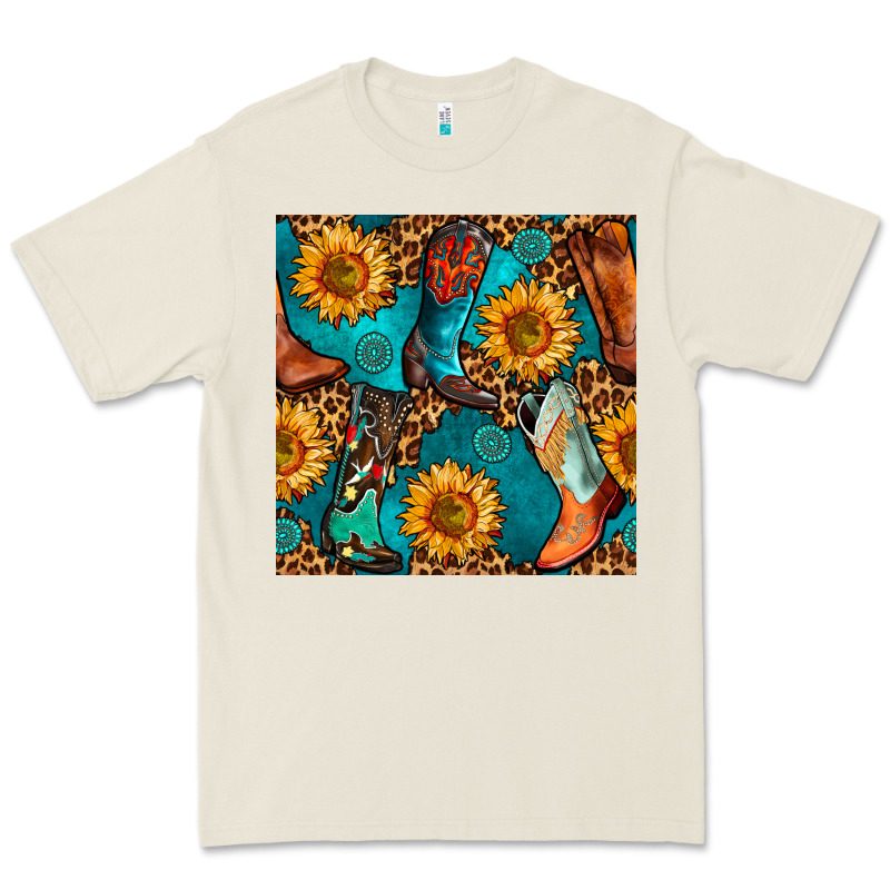 Western Cowboy Boot Seamless Pattern Premium Tee by BundleAndBundleShop | Teevron