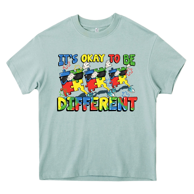 It's Okay To Be Different Autism Heavy Core Tee by FaDigitalArtStudio | Teevron