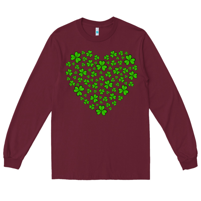 Shamrock Heart Long Sleeve Tee by Artiststas | Teevron