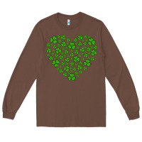 Chestnut shamrock heart Long Sleeve Tee - Artiststas