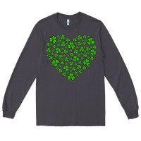Smoke shamrock heart Long Sleeve Tee - Artiststas