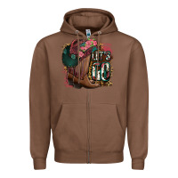 Chestnut Let's Go Zipper Hoodie - Jasminsmagicworld